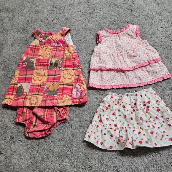 Large Lot 9 - 12 Months Baby Girl Clothes - Various Manufacturers Carters Harley - Picture 4 of 16